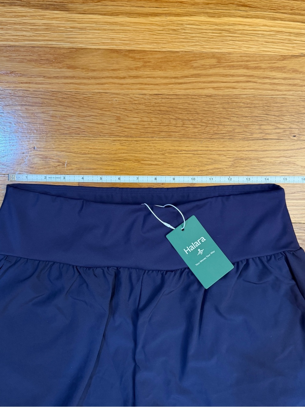 Halara Breezeful High Waisted Tummy Control Split Hem Pants Navy Blue Large NWT - Picture 3 of 7